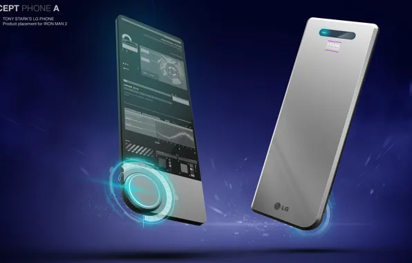 Design, button, smartphone, camera, Concept phone for Tony Stark