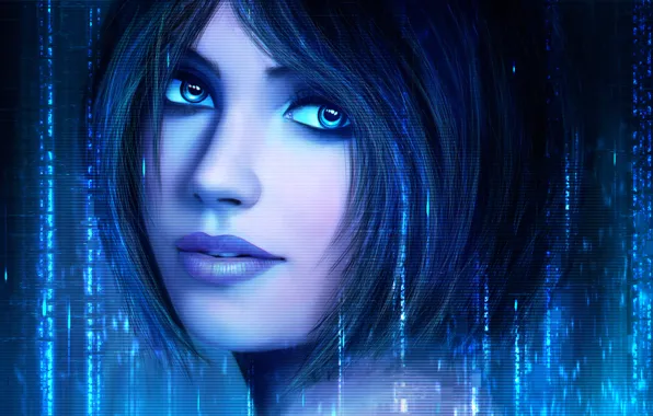 Picture face, halo, cortana