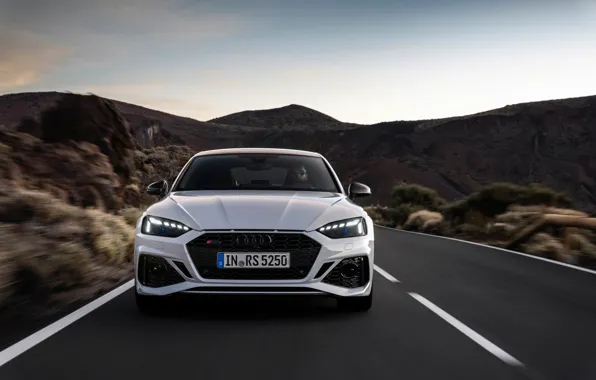 Road, Audi, front view, RS5, Sportback, RS 5, 2020