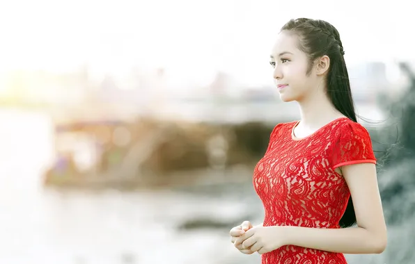 Look, girl, background