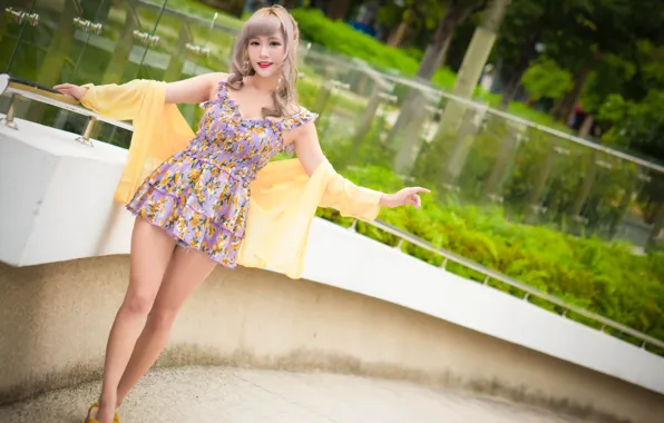 Summer, girl, Asian