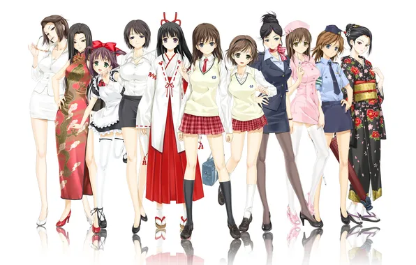 Picture Seifuku, Daimonji Yu, Kakisaki Rei, Hayakawa Izumi, Daimonji Emi, Honma Natsume, Kazuki Miko, Zettai Shougeki