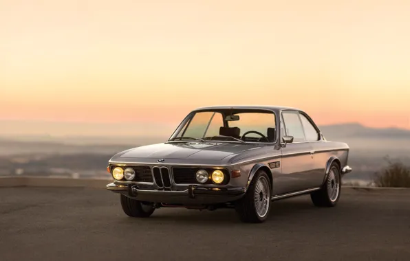 BMW, classic, 1973, front view, BMW 3.0 CSL (E9)