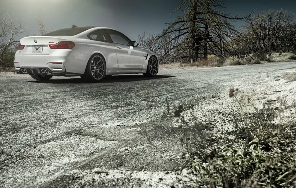 Picture Vorsteiner, Sun, White, Road, Rear, Sky, Tuning, BMW