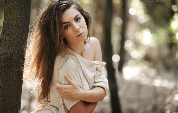 Forest, look, girl, photographer, Giovanni Zacche