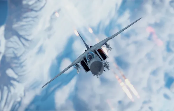 USSR, OKB MiG, Frontline fighter, MiG-23M, Shooting of heat traps