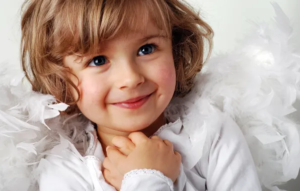 Picture children, childhood, smile, sweetheart, child, girl, New year, beautiful