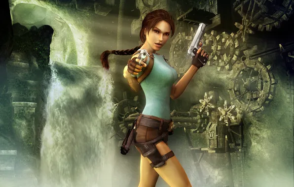 Picture the game, Tomb Raider, Lara Croft, Anniversary