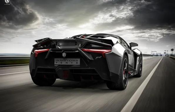Auto, Road, Black, Rendering, Supercar, Concept Art, Sports car, SuperSport