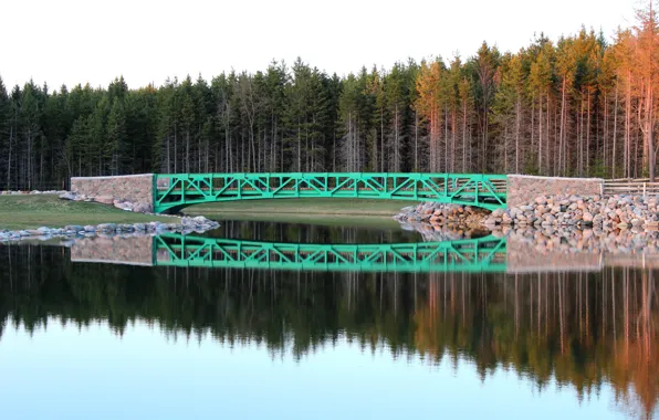 Picture Nature, Autumn, Lake, Trees, Forest, Nature, Fall, Bridge