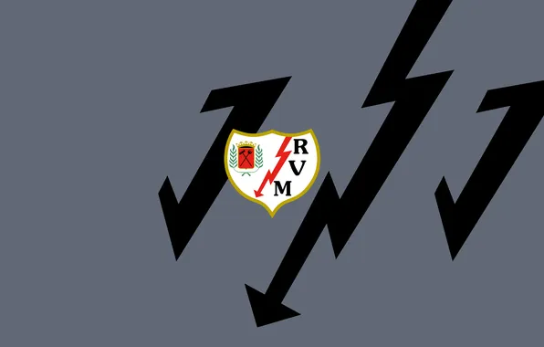 Logo, Football, La Liga, Rayo Vallecano, Lightning, Vallecano