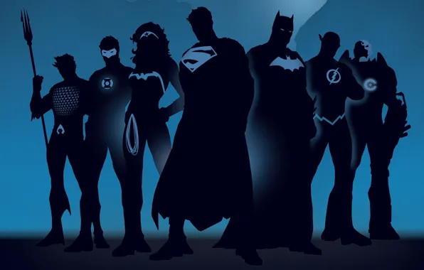 Silhouettes, comics, superheroes