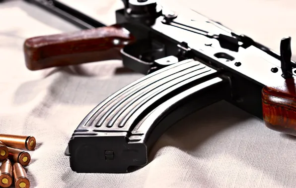 Picture weapons, machine, cartridges, Kalashnikov