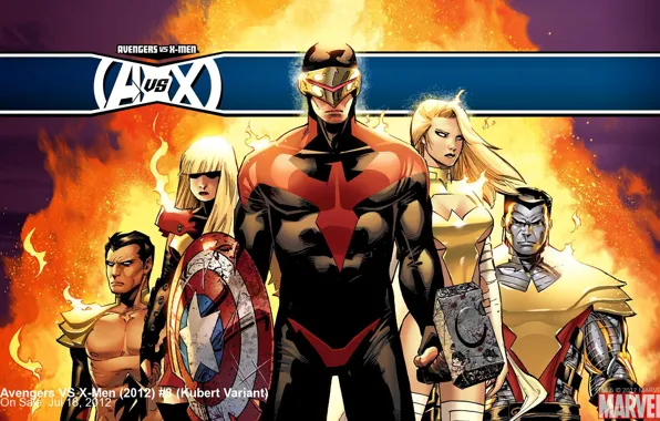 Picture mutants, comic, superheroes, colossus, cyclops, emma frost, Avengers vs X-Men, X-Men