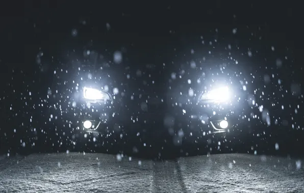 Picture Subaru, Impreza, WRX, Light, Winter, STI, Front, Sight