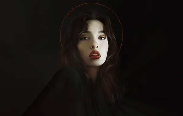 Girl, Minimalism, Figure, Look, Lips, Style, Face, Girl