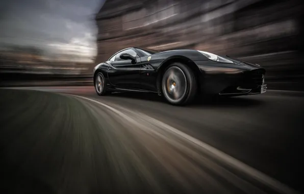 Picture movement, speed, Ferrari California