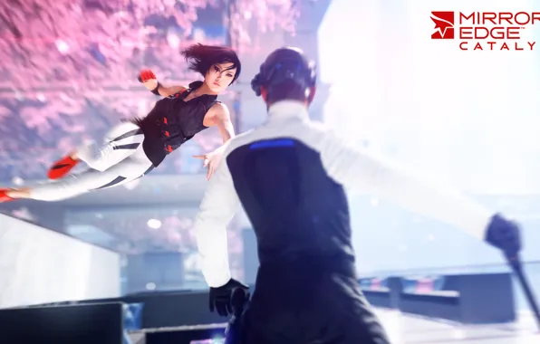 Girl, jump, the game, blow, the enemy, Mirror's Edge: Catalyst