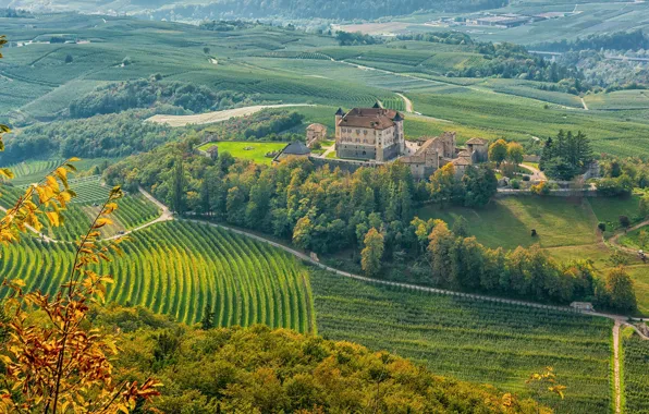 Picture castle, Italy, Trentino-Alto Adige, Ital, Castel Thun, Ton