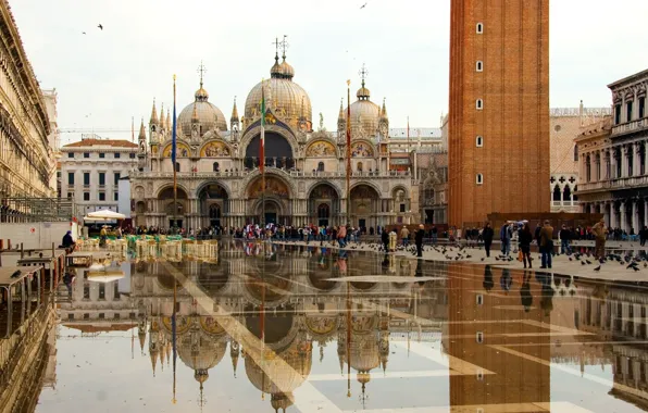 Venice, The Cathedral Of St. Mark, Piazza San Marco