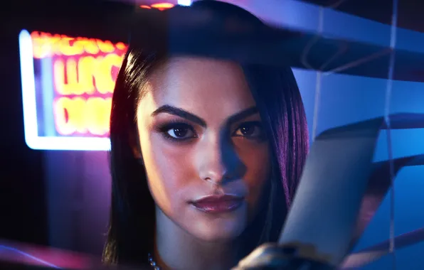 Picture girl, woman, face, brunette, tv series, Riverdale, Veronica Lodge, Camila Mendes