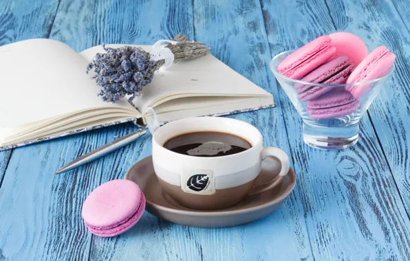 Coffee, cookies, handle, Cup, Notepad, Andrey Cherkasov