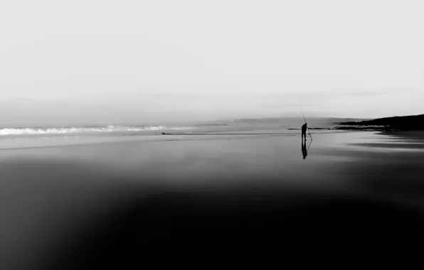 Sea, fishing, people