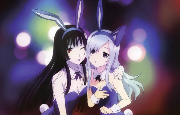 Neckline, corset, wink, bokeh, Sankarea, Sankarea, Sanka Rea, Sankyo Ray