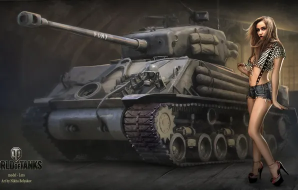 Girl, tank, girl, tanks, WoT, World of tanks, tank, World of Tanks