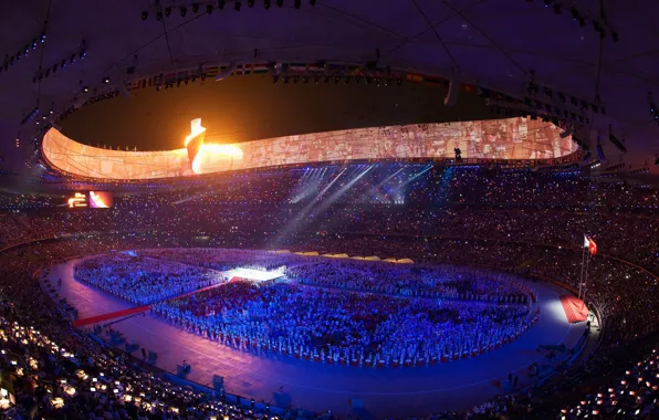 Picture stadium, Beijing, the opening of the Olympic games