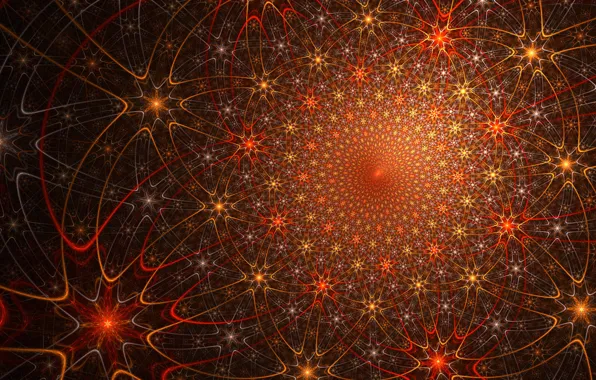 Abstraction, pattern, fractals, fractal, ornament