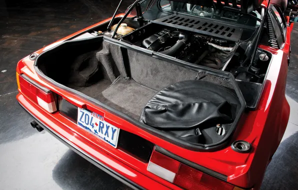 BMW, BMW M1, E26, M1, engine compartment