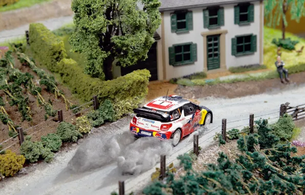 Picture House, Machine, Model, The building, Citroen, DS3, WRC, Rally