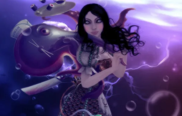 Octopus, Alice, sea, Alice: Madness Returns