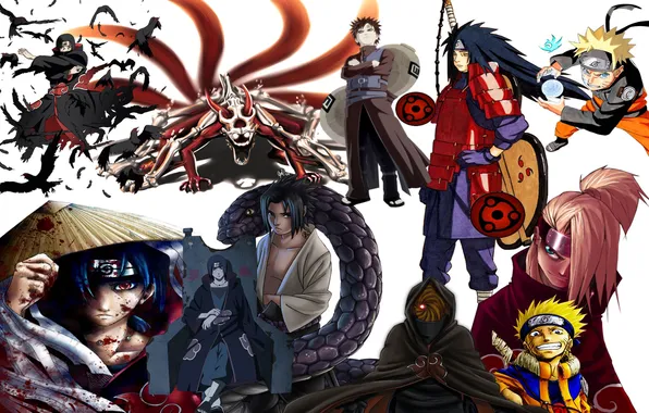 Anime, naruto, the main characters
