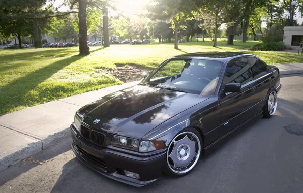 Picture tuning, BMW, BMW, black, black, tuning, E36