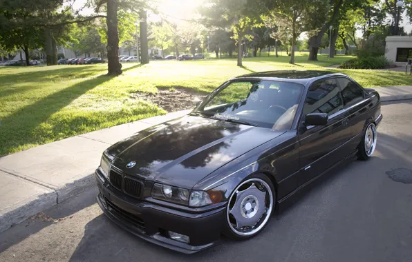 Tuning, BMW, BMW, black, black, tuning, E36