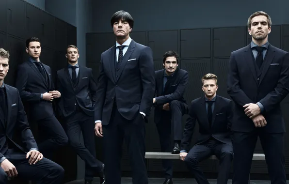 Picture Germany, locker room, team, football, costumes, bender, team, german