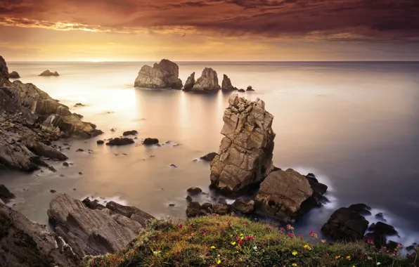 Picture sea, rocks, shore