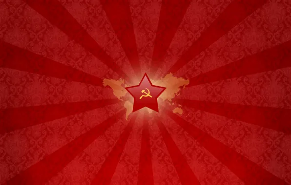 Red, star, Hammer, USSR, Hammer
