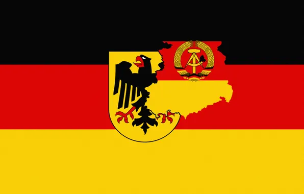 Picture Germany, Flag, Eagle, Coat of arms, Germany