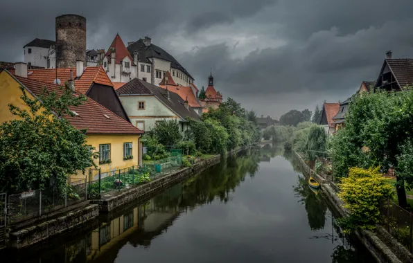 Picture home, Austria, water channel, Jindřichuv