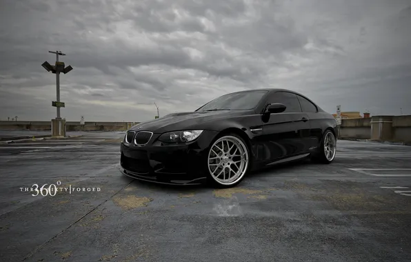 BMW, black, 360forged, m3.e92