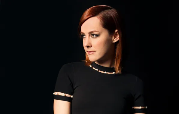 Actress, photographer, brown hair, black background, 2015, Jena Malone, Jena Malone, Jeff Vespa