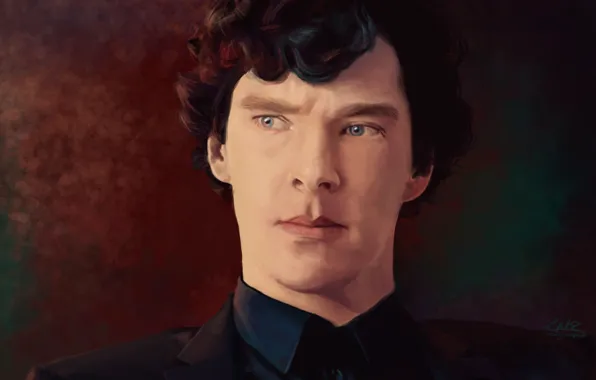 Look, portrait, male, Sherlock Holmes, Benedict Cumberbatch, Benedict Cumberbatch, Sherlock, Sherlock BBC