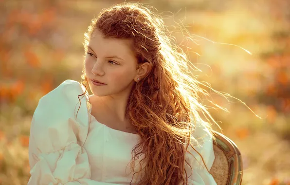 Picture background, portrait, girl