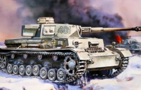 Picture figure, A IV, the Germans, the Wehrmacht, Panzer 4, medium tank