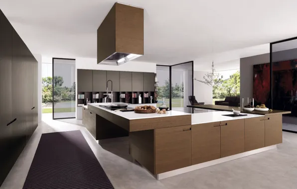 Design, style, Villa, interior, kitchen, modern