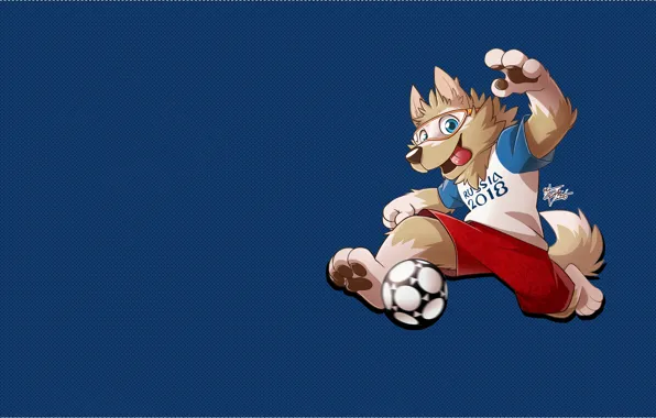 Picture The ball, Football, Russia, 2018, FIFA, FIFA, World Cup 2018, Mascot