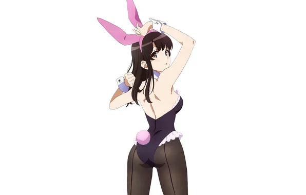 Girl, sexy, ass, cleavage, long hair, boobs, animal ears, sexy girl